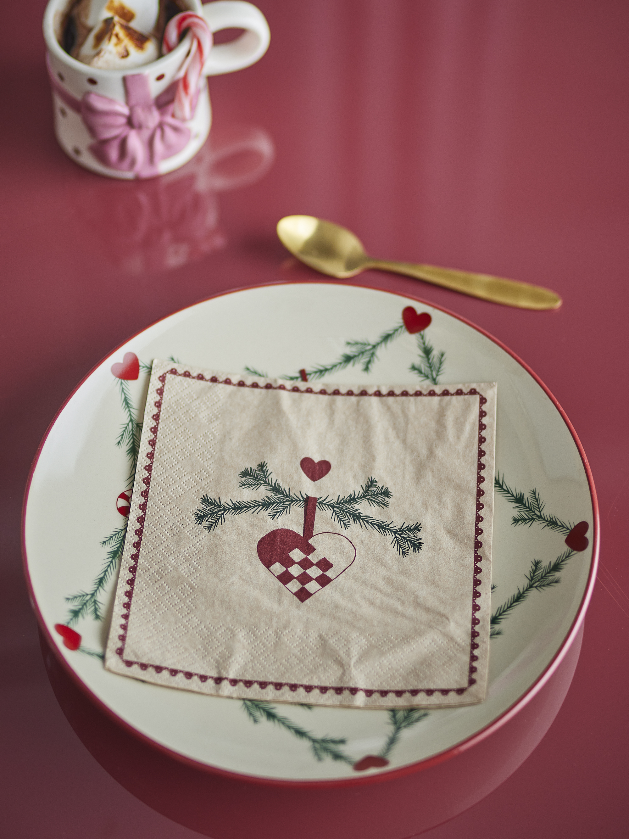 Yule Serviet, Natur, FSC®Recycled, Paper, L33xW33 cm, Pack of 20