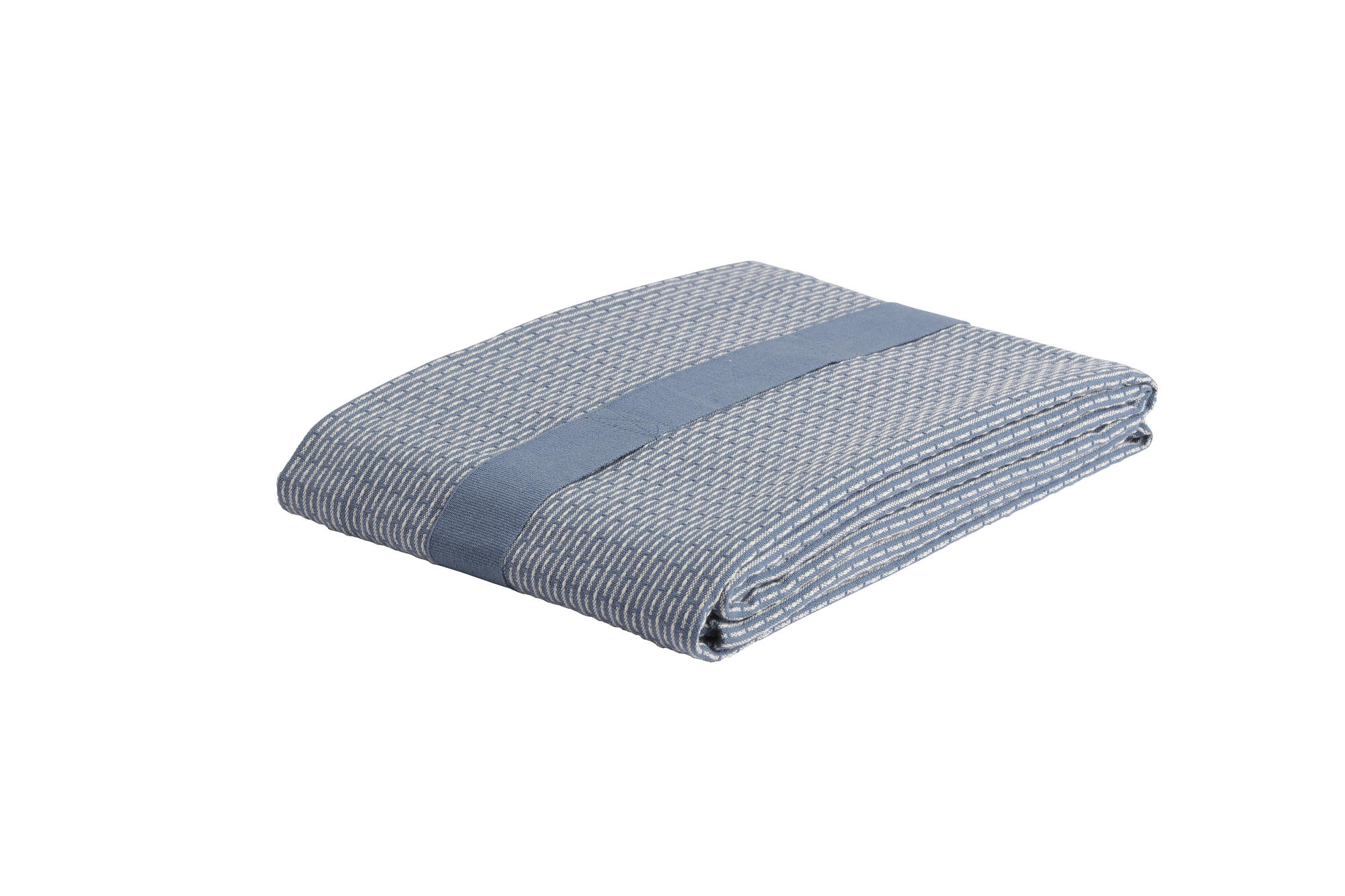 Slå Om Håndklæde - Gråblå / lys beige 155 x 60 cm