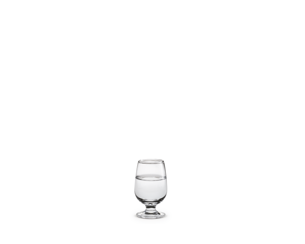 Se Holmegaard - Det danske Glas Snapseglas, klar, 5 cl, 2 stk. hos Rikki Tikki Shop