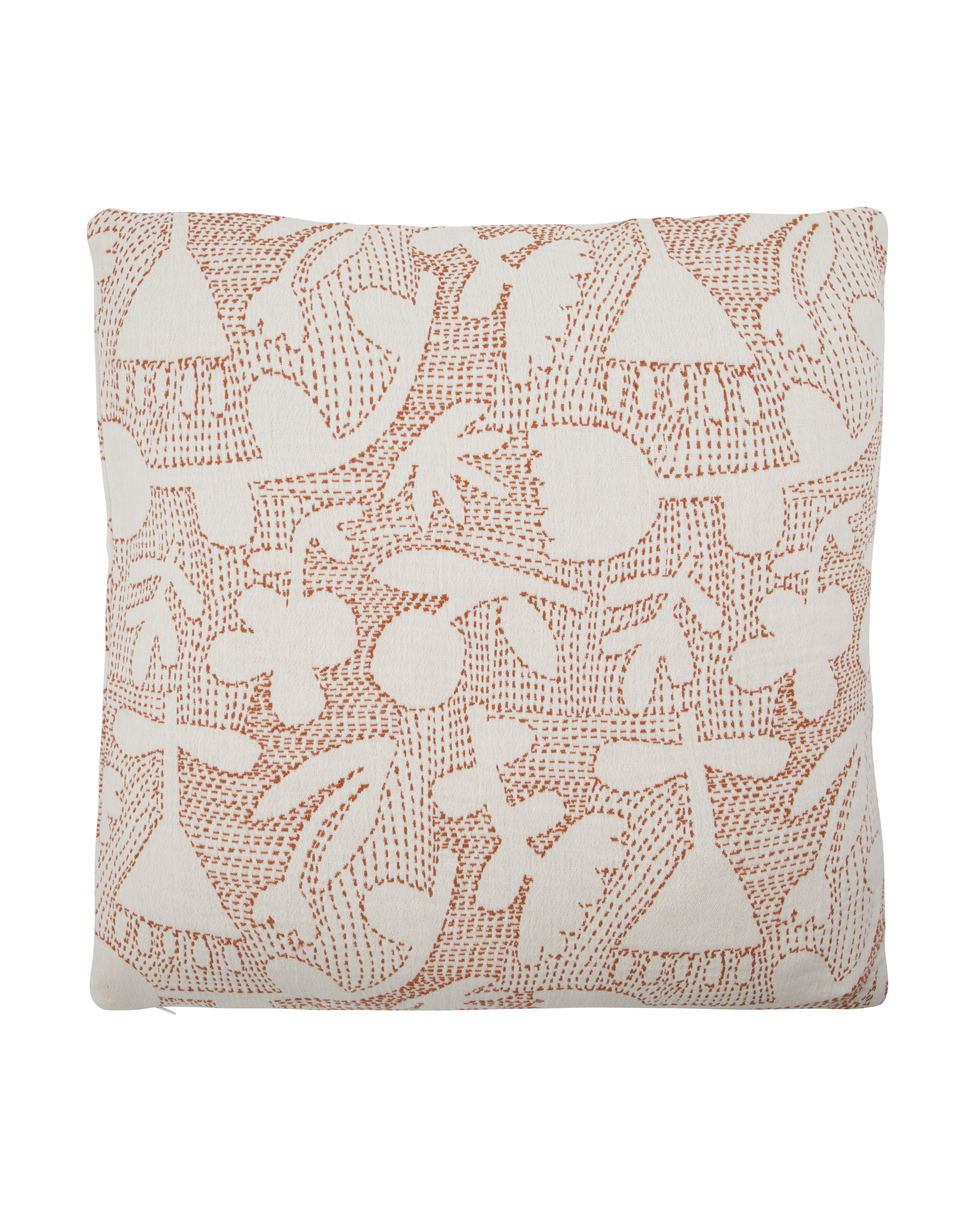 House Doctor - Pudebetræk, Sari, Råhvid, Brun