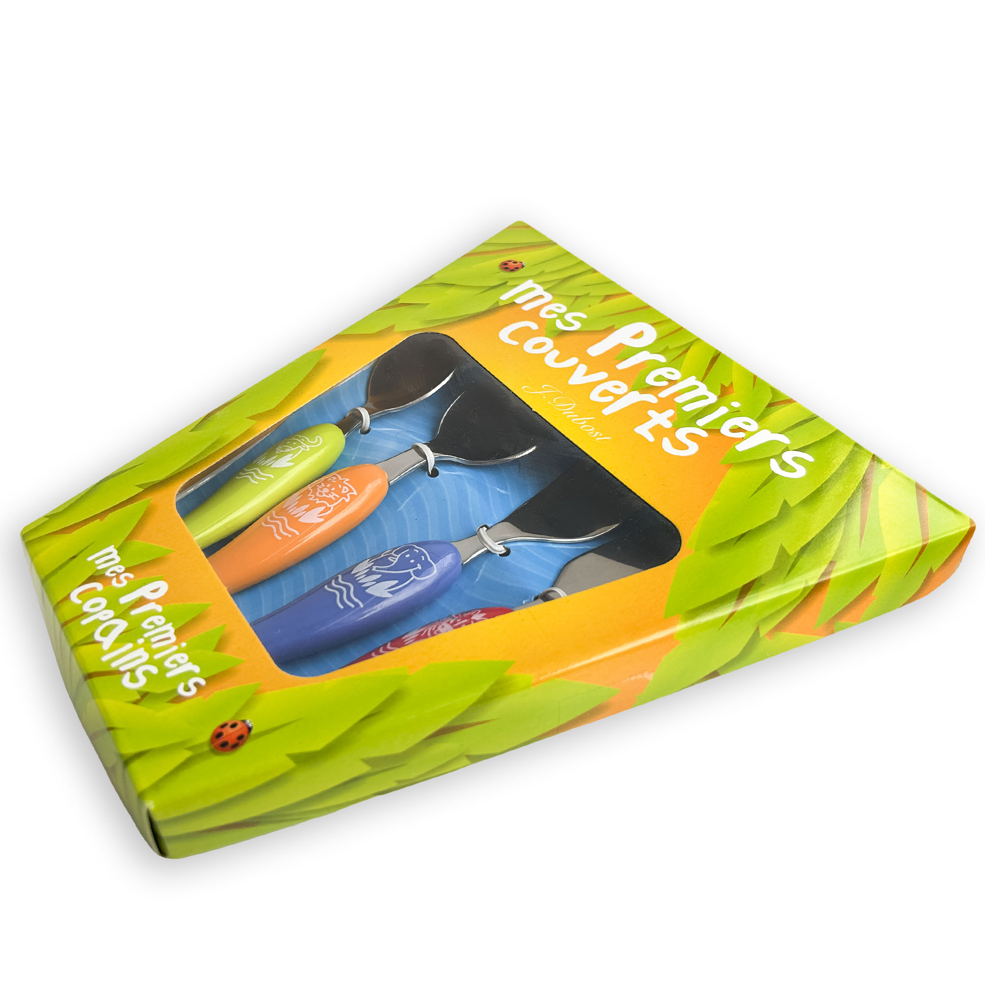 Laguiole Børnebestik, Pingo, 4 farver i papæske* Laguiole Børnebestik, Pingo, 4 farver i papæske*