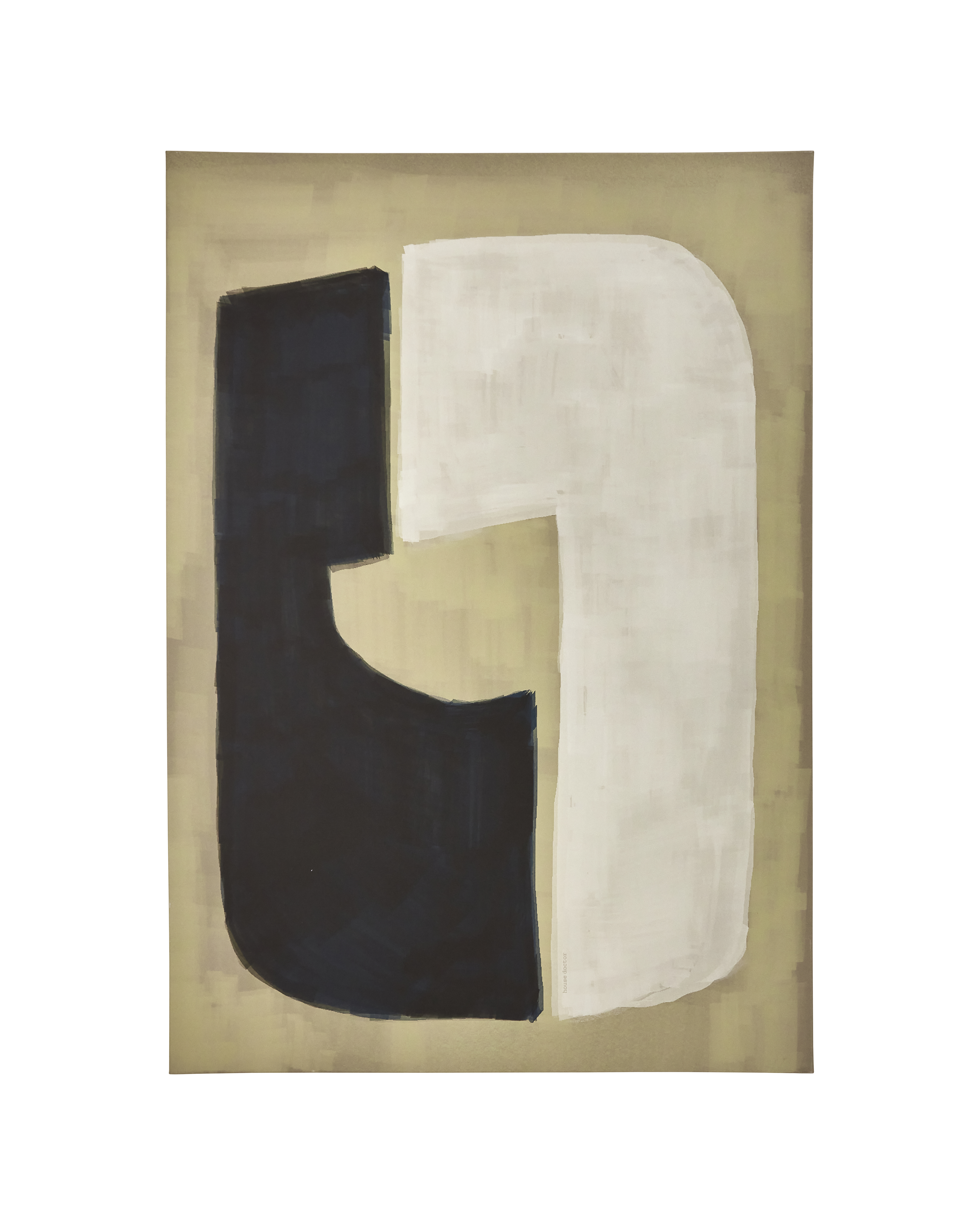 House Doctor - Wall art, Act, Sand, Sort, Hvid billede