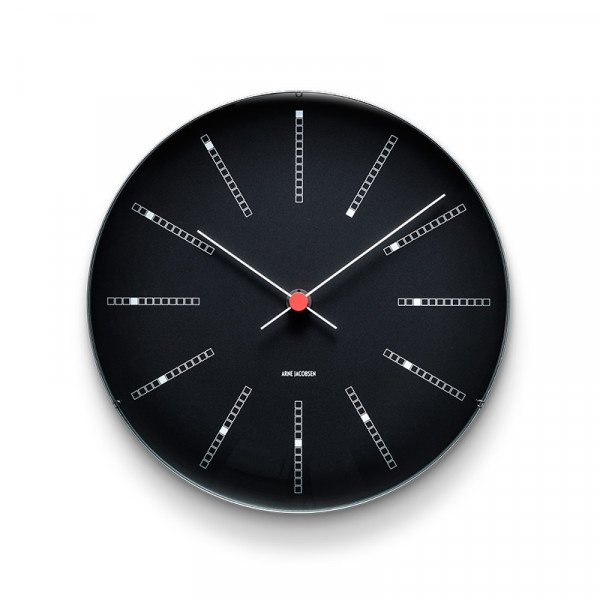 Arne Jacobsen Bankers Vægur Ø29 cm sort Arne Jacobsen Bankers Vægur Ø29 cm sort