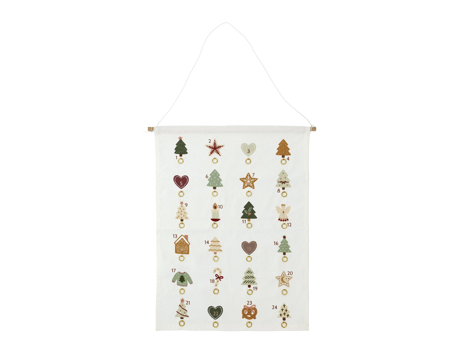 Södahl - Julekalender 50 x 70 cm Merry Moments Green