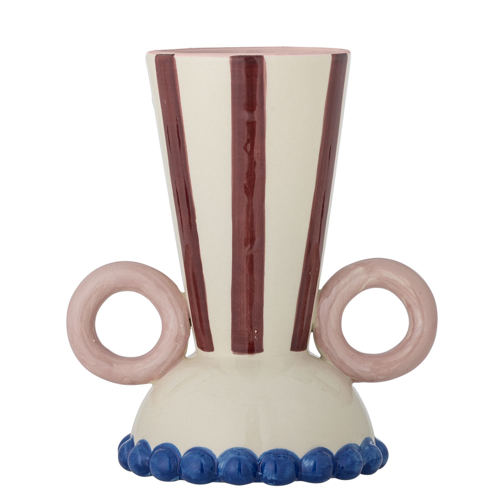 Bloomingville - Hyldia Vase, Multifarvet, Stentøj, L18xH21xW13,5 cm