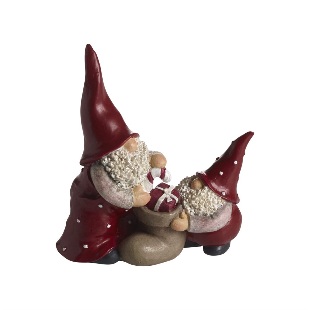 Nääsgränsgården - Elmer and Max with christmasstocking, H.8,5cm