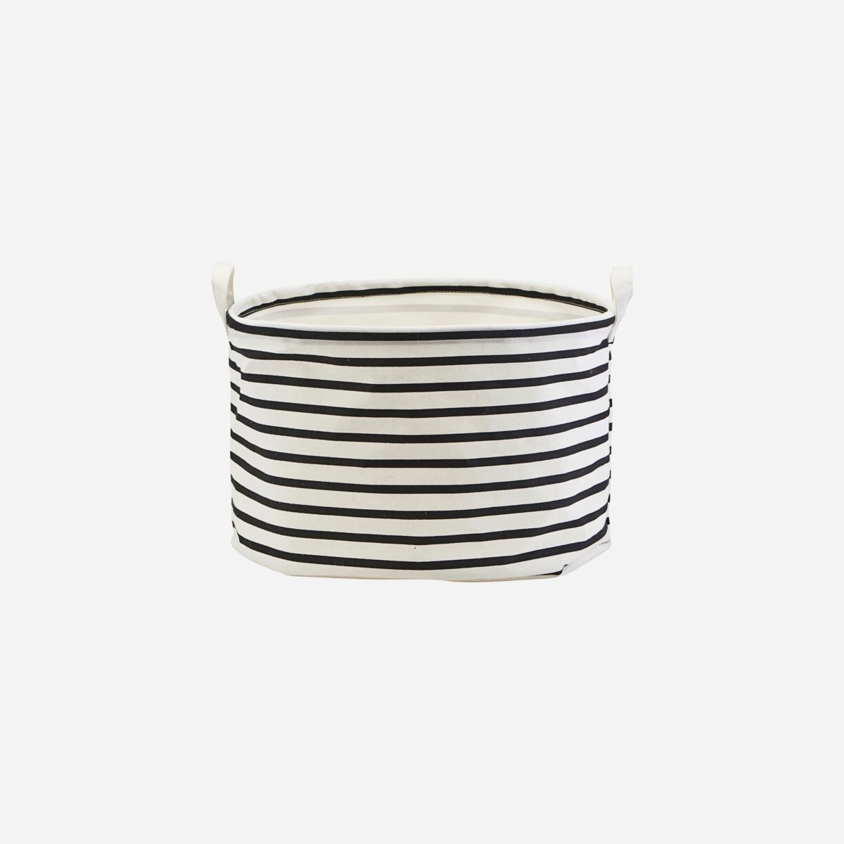Opbevaring, Stripes, Ø 40 cm, sort/hvid