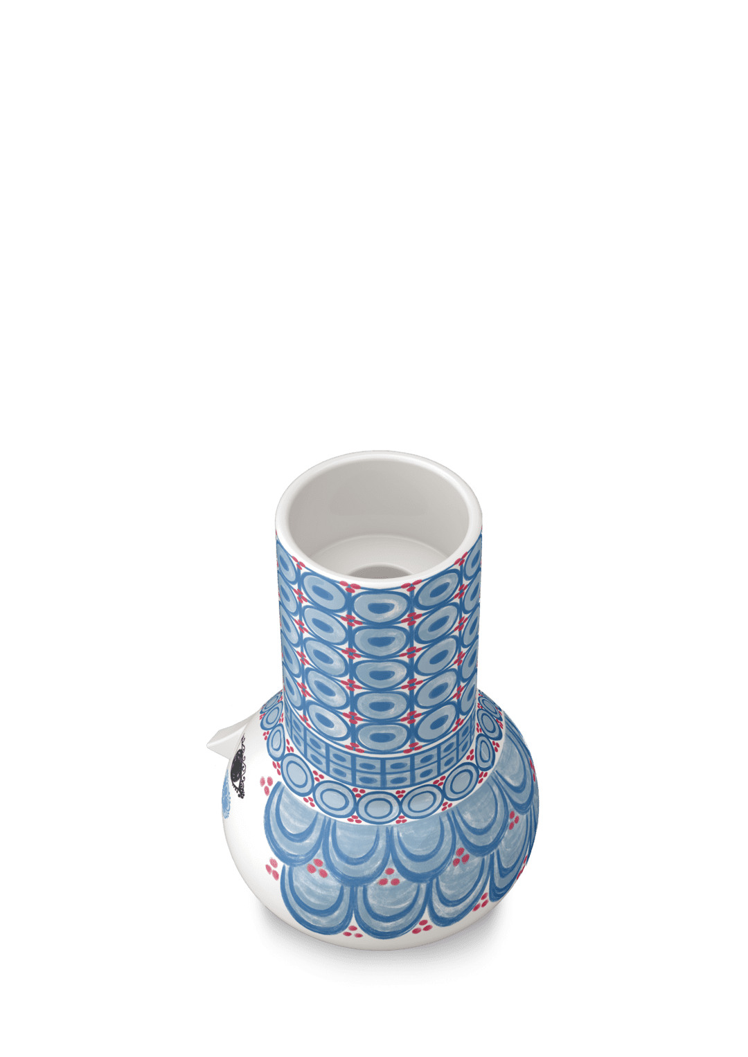 Wiinblad Olga Lysestage H14 cm lys blå