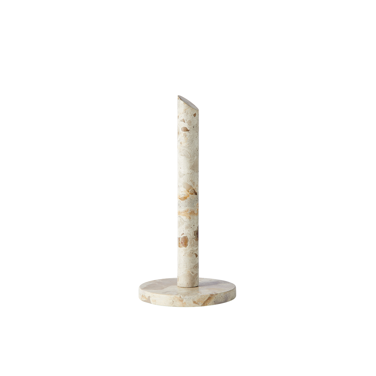 Muubs - Køkkenrulleholder Vita - Seashell Marmor - Ø15xH31 cm billede
