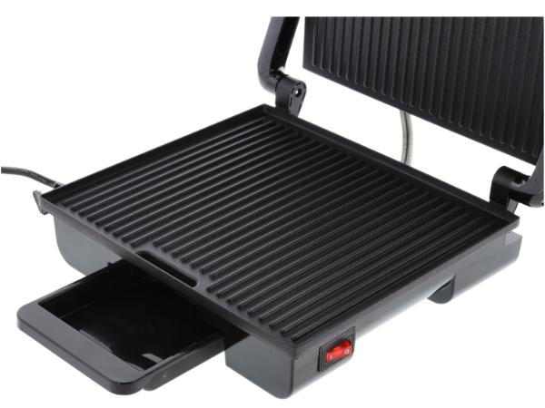 HOLM Paninigrill 2000 watt Sølv/Sort