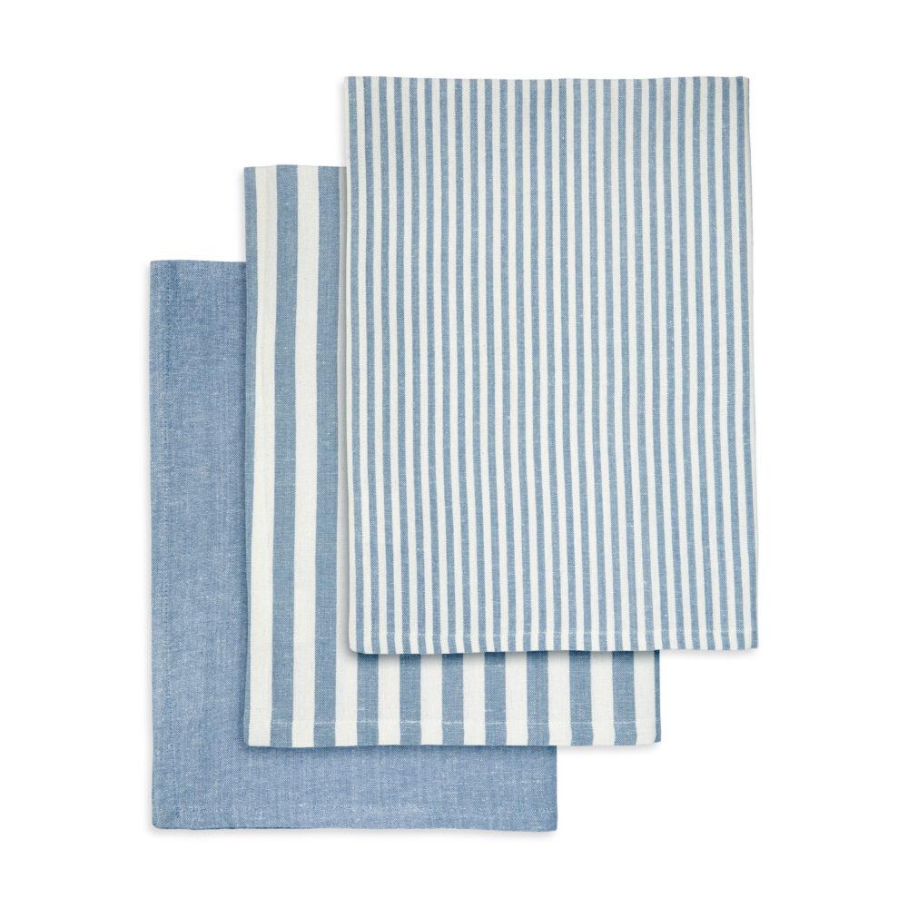 Engholm Textiles - Viskestykke 3-Pack Recycle 50X70 Cm Light Blue, Light Blue