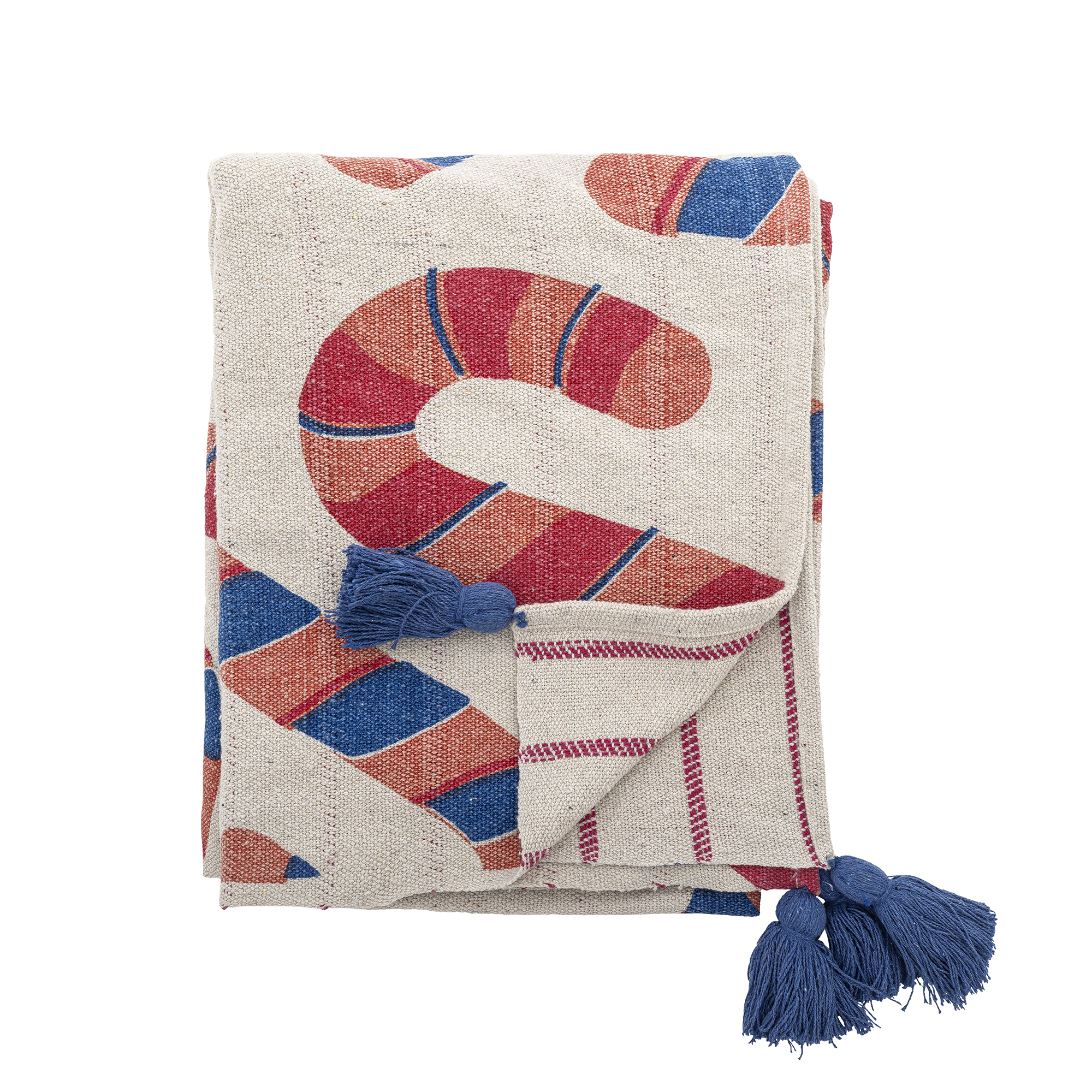 Bloomingville - Candice Plaid, Multifarvet, Genanvendt Bomuld, L160xW130 cm