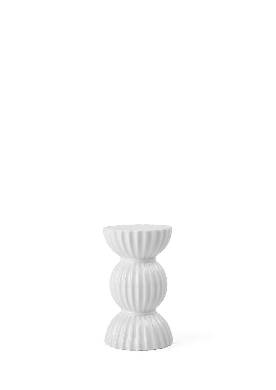 Se Lyngby Porcelæn - Lyngby Tura Kronelysestage H12.5 cm hvid hos Rikki Tikki Shop