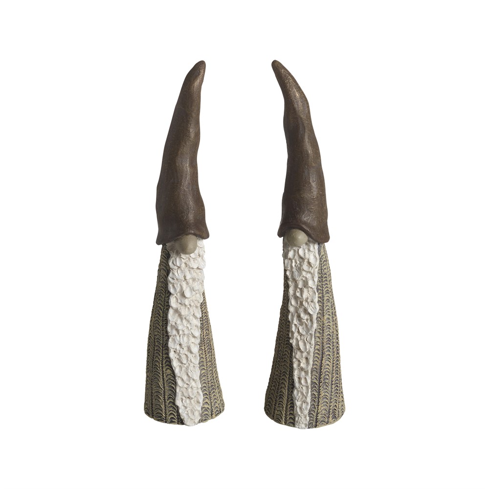 Nääsgränsgården - Tall Santa beige 2pcs H.15cm