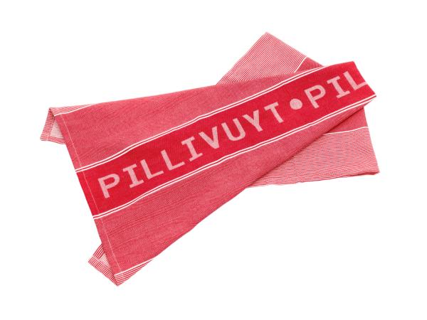 Viskestykke Pillivuyt 80 x 50 cm Hvid/Rød