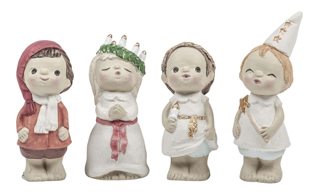 Nääsgränsgården - Small Lucia children 4 pcs H.6-8cm
