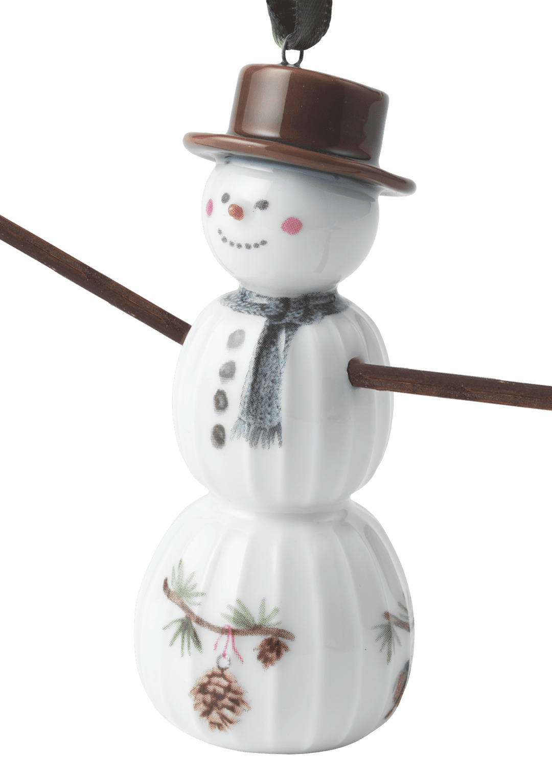 Hammershøi Christmas Snemand hængende H9.5 hvid m. deko