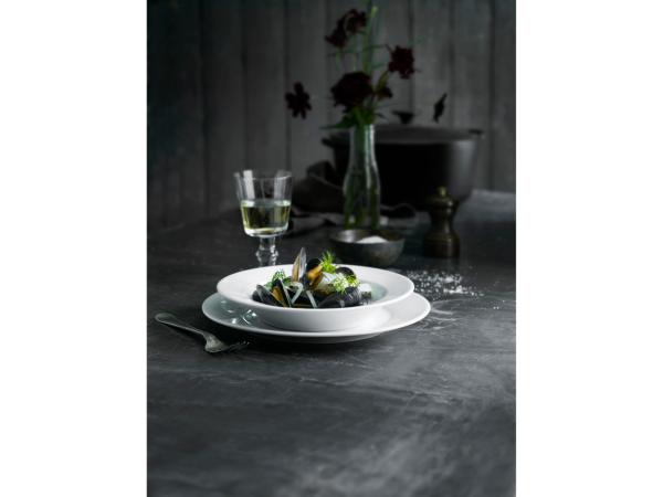 Pillivuyt Sancerre Tallerken dyb Dia 26 cm Hvid