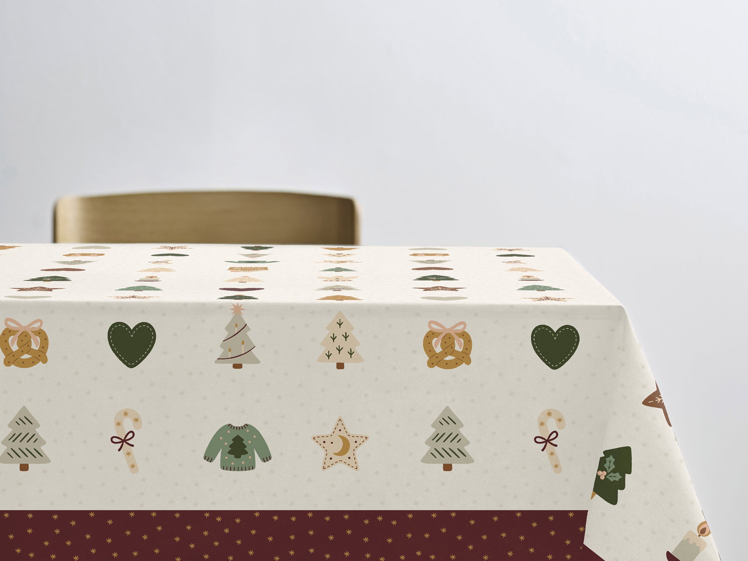 Södahl - Akryldug m. antislip Merry Moments Green