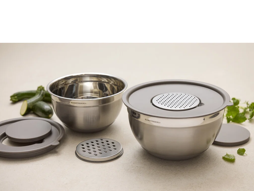 Blomsterberg Røreskåle 8 dele 3 + 5 liter, Latte