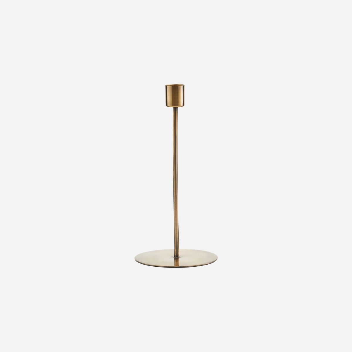 Lysestage, Anit, Antik messing H20 cm Lysestage, Anit, Antik messing H20 cm