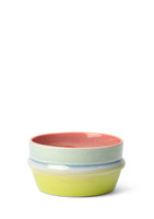 Kähler - Poppery Skål Ø12 cm pink/mint/apple green