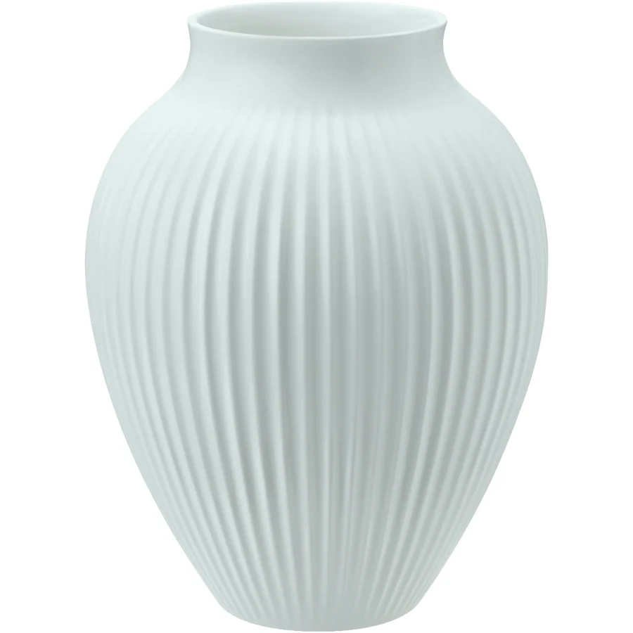 Knabstrup - Ripple vase H 20 cm, mat ice blue billede