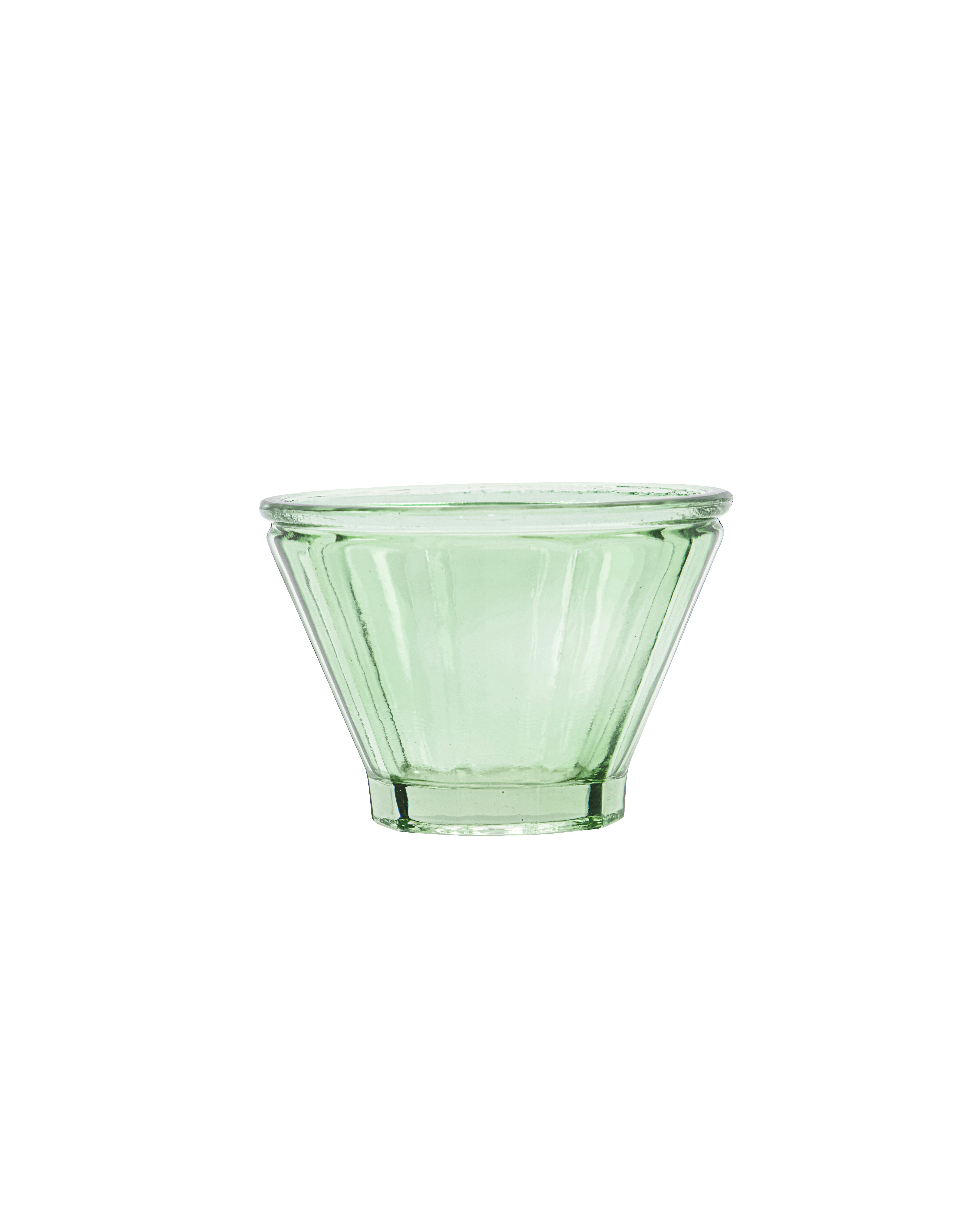 Fyrfadsstage House Doctor Fren i grøn glas Ø10 cm H7 cm