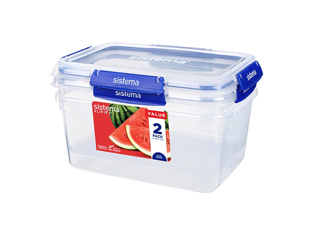 Sistema - Rectangle Klip It Plus 2Pack 3.35L