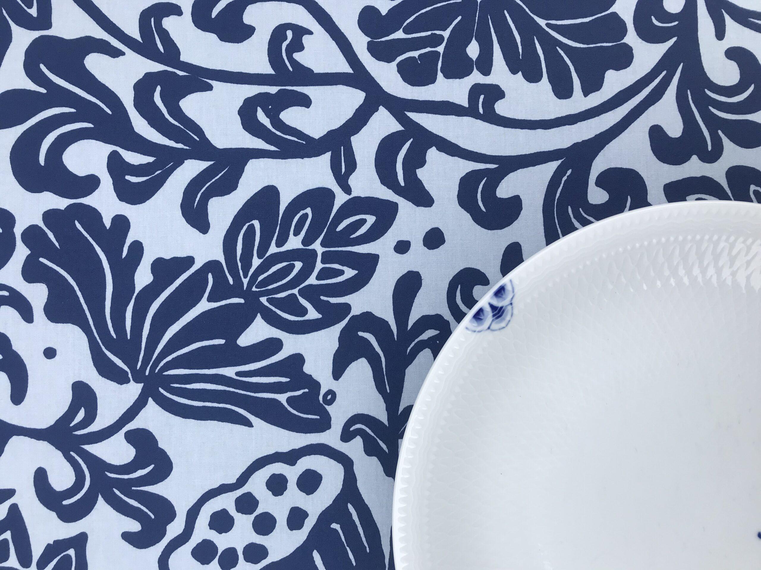 Engholm Textiles - Akryldug med antislip Dawn Blue - i metermål