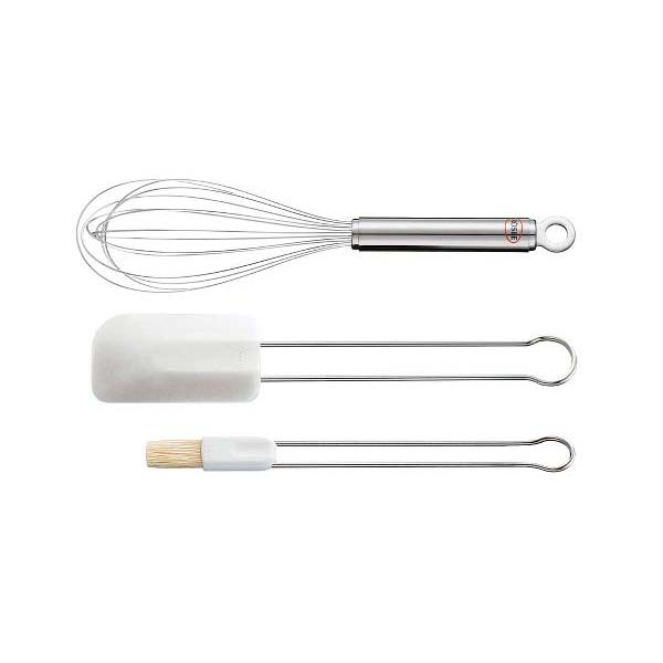 Rösle Bagesæt 3 dele Stål/Hvid* Rösle Bagesæt 3 dele Stål/Hvid*