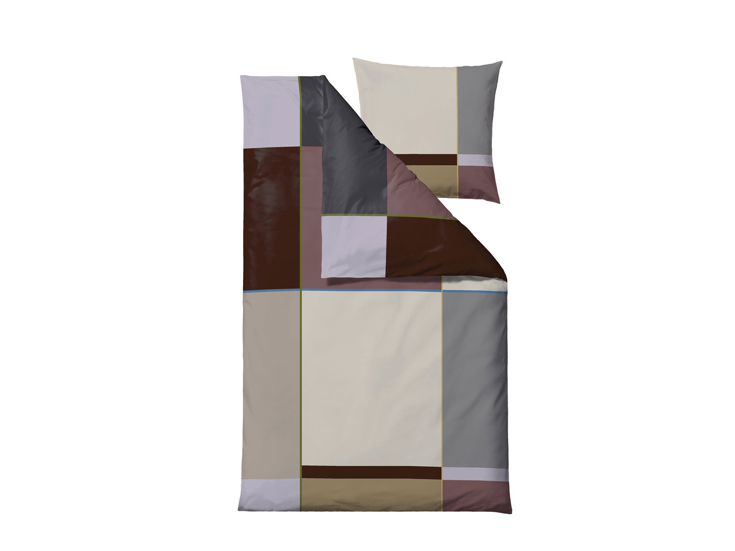 Södahl - Colour Block Sengetøj 140x220 cm Rosewood