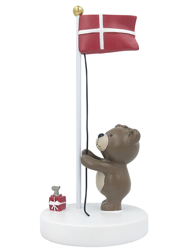 Kids by Friis - Bordflag, Bamse med mus og gave