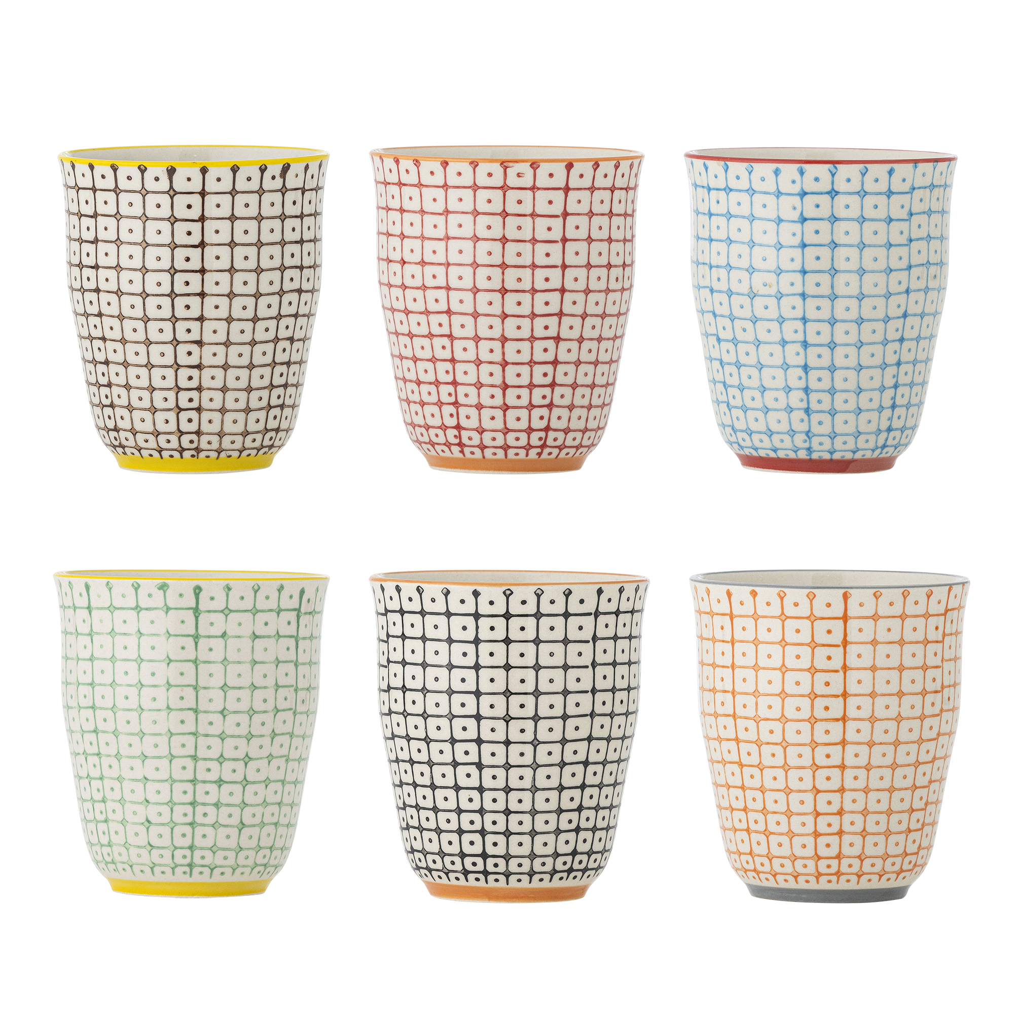 Bloomingville - Carla Kop, Multifarvet, Stentøj, D8,5xH9,5 cm