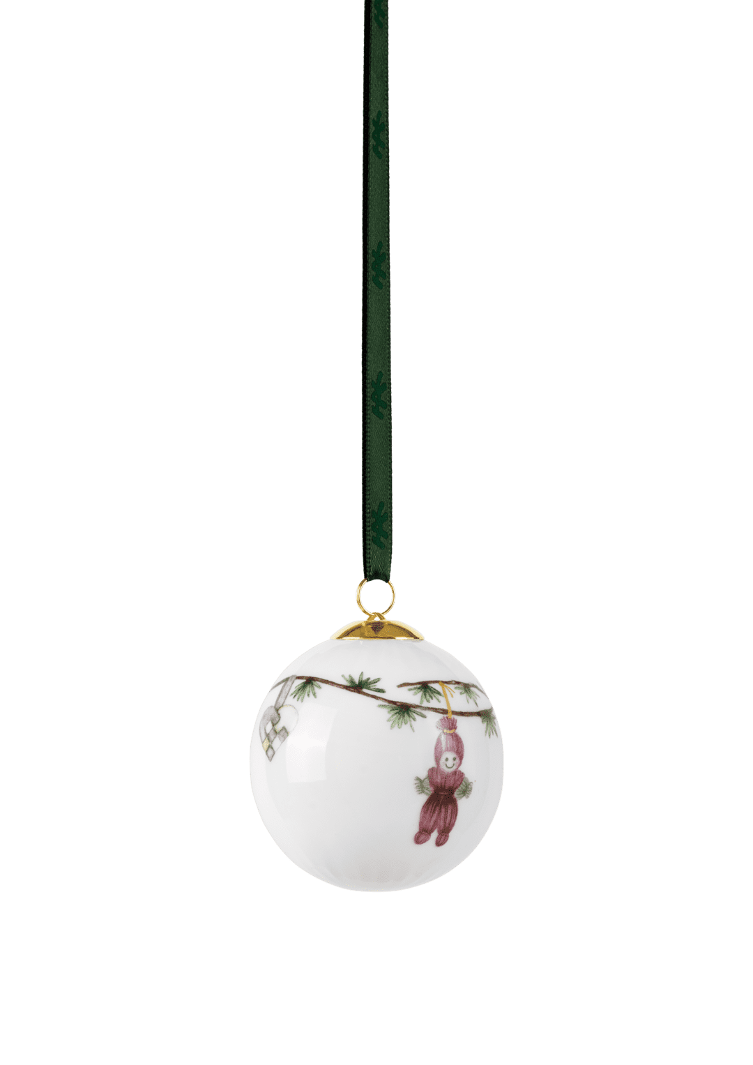 Kähler Hammershøi Christmas juleornamenter hvid m. deko 3 stk.