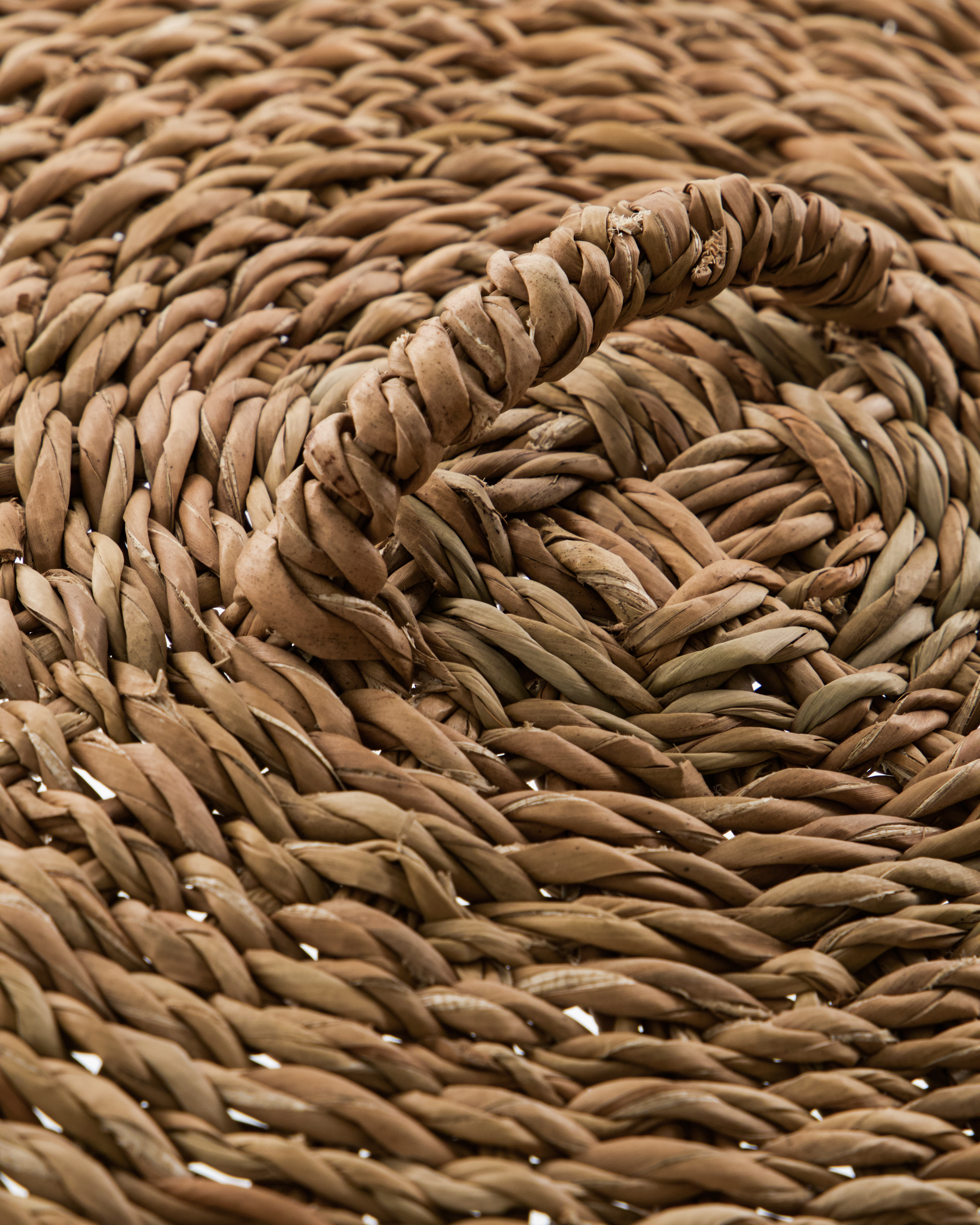 Opbevaringskurve, Round, Natur, Sæt af 3 stk