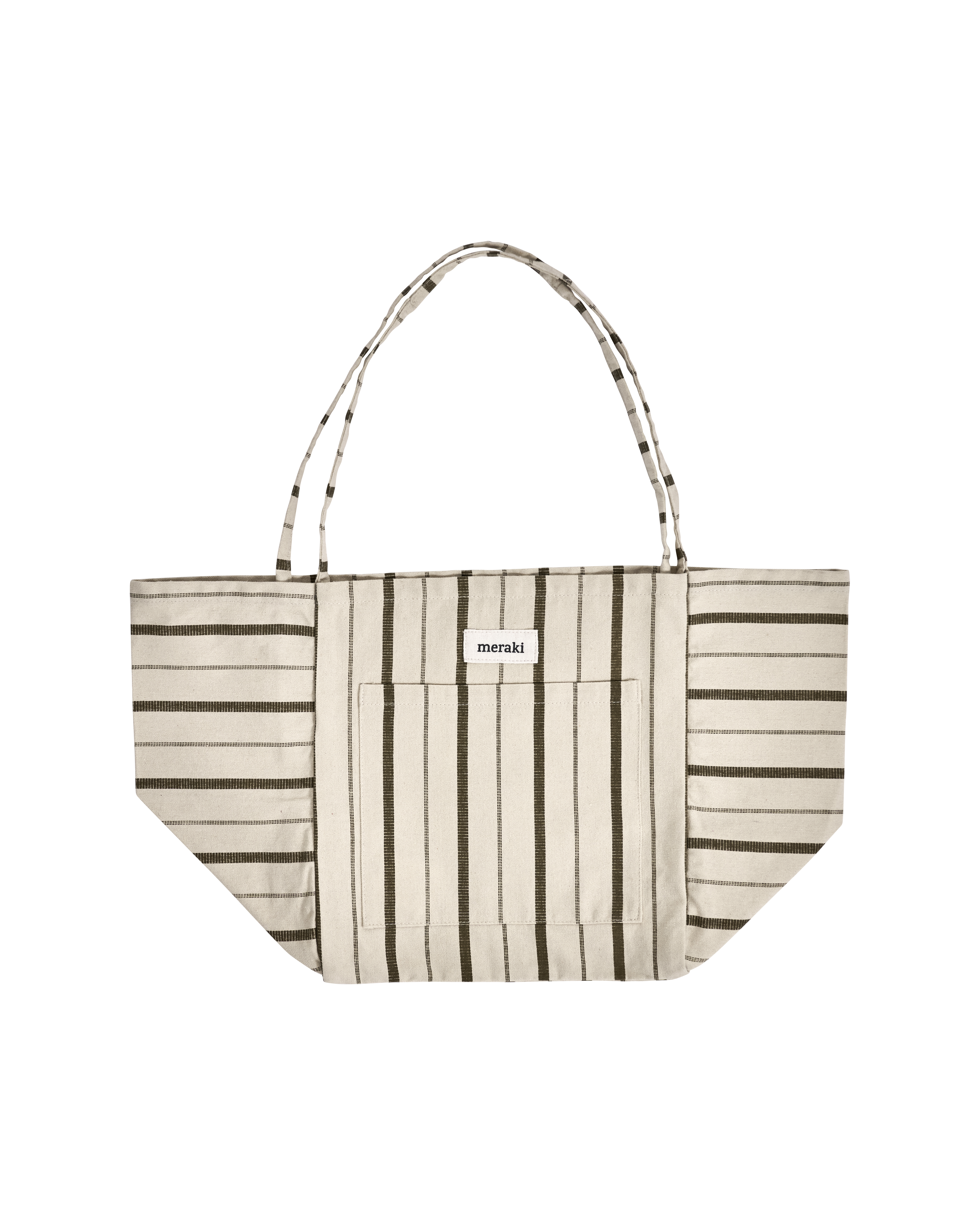 Meraki - Mulepose, Tote, Råhvid, Armygrøn