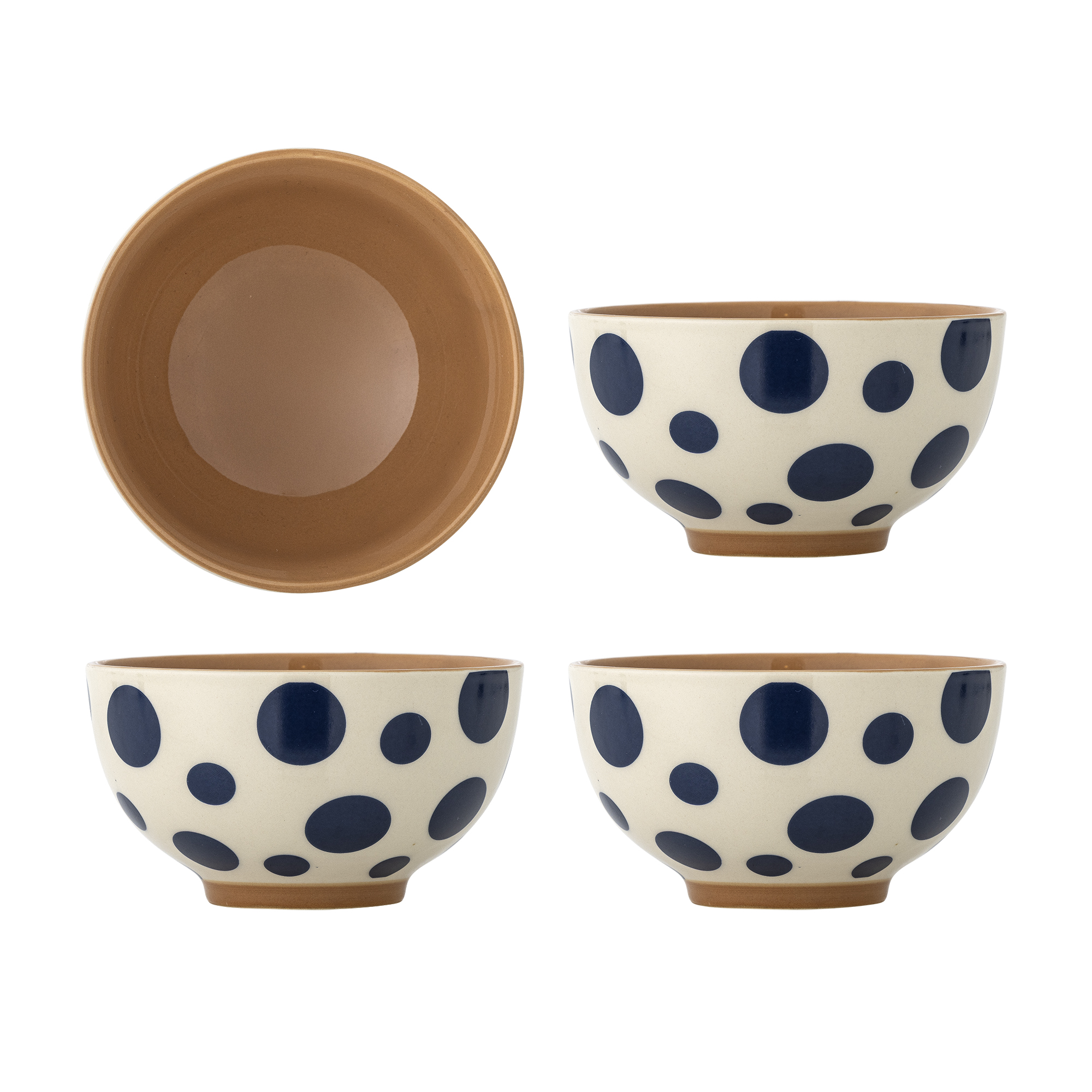 Bloomingville - Miri Skål, Multifarvet, Stentøj, D13,5xH7,5 cm, Set of 4