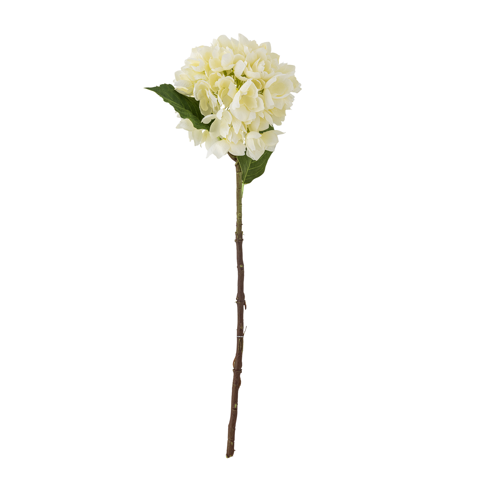 Bloomingville - Hydrangea Stilk, Hvid, Kunstige Blomster, D15xH56 cm