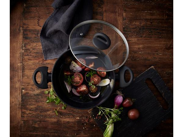 Funktion Gryde med glaslåg Dia 22 x 9,5 cm 2,5 liter Sort Funktion Gryde med glaslåg Dia 22 x 9,5 cm 2,5 liter Sort