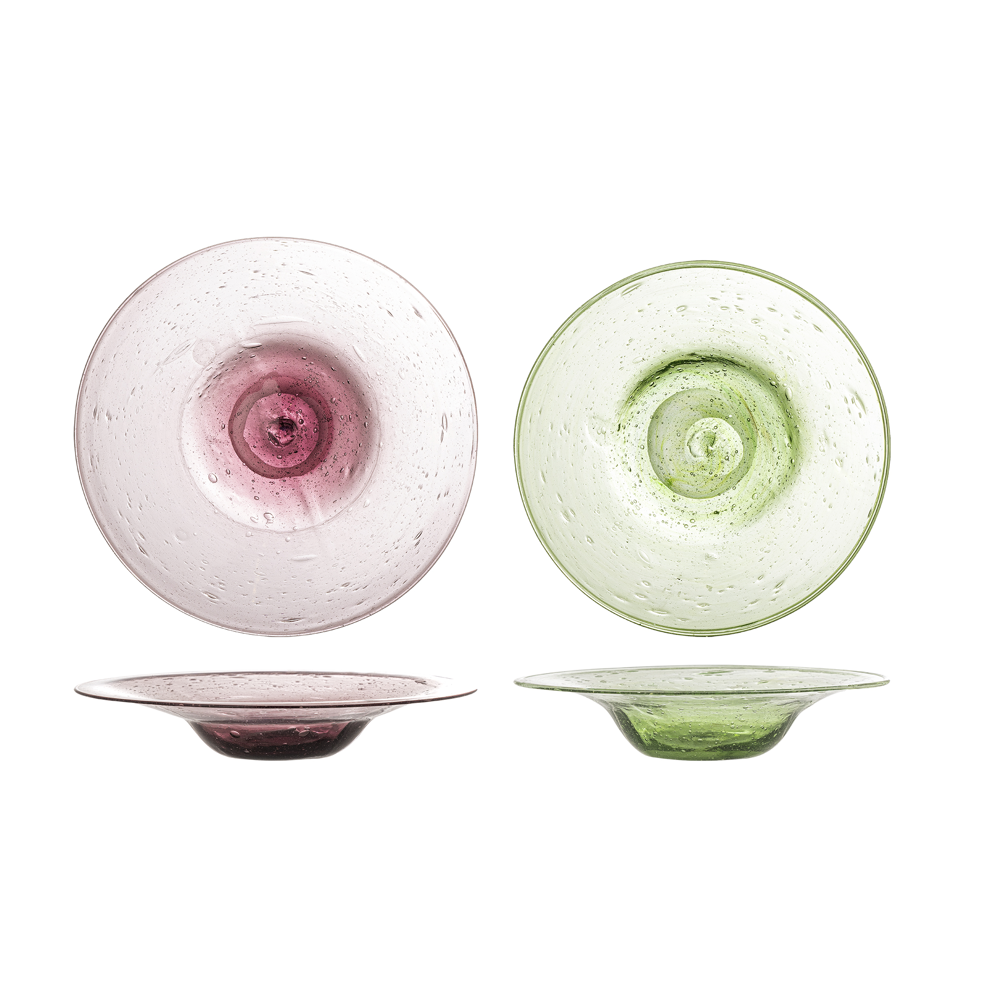 Bloomingville - Sunil Tallerken, Multifarvet, Glas, D19,5xH3 cm, Set of 2 billede