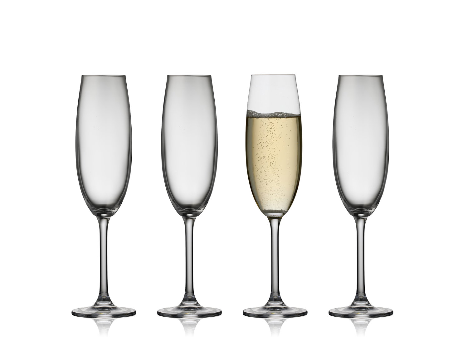 Lyngby Glas - Champagneglas New Juvel 22 cl 4 stk.