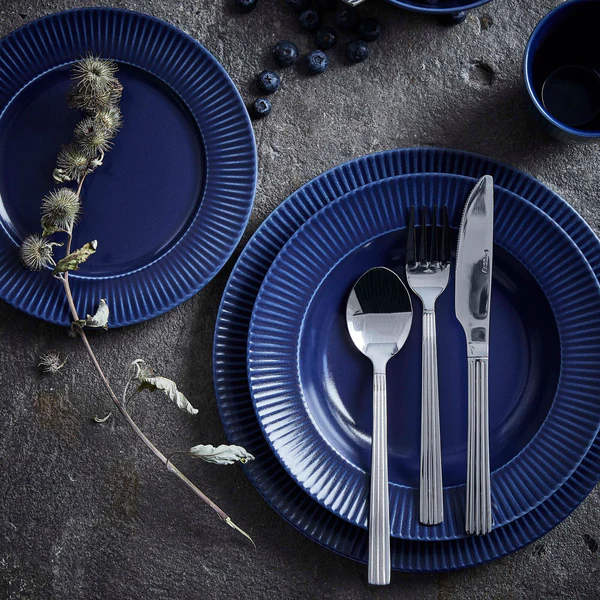 Groovy - frokost tallerken stentøj blå 1 stk 21 cm