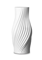 Lyngby Porcelæn - Twist Vase H31 cm hvid porcelæn