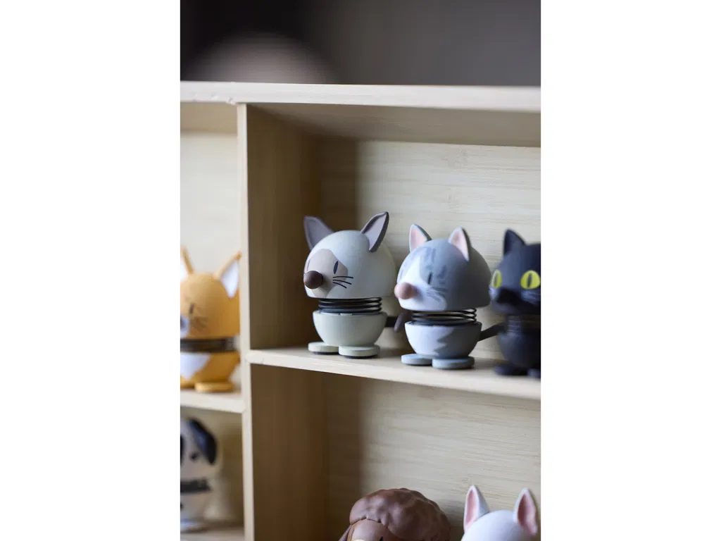 Hoptimist Siamesiske Kat, 4,3x4,8x5,7 cm, Mini, Beige