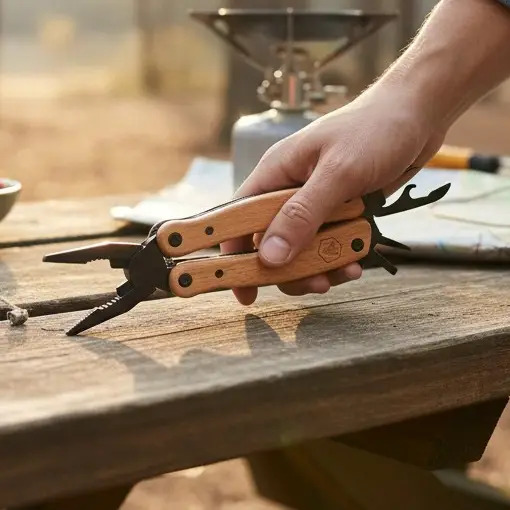 Laguiole Multi Tool, Stål og bøgetræ