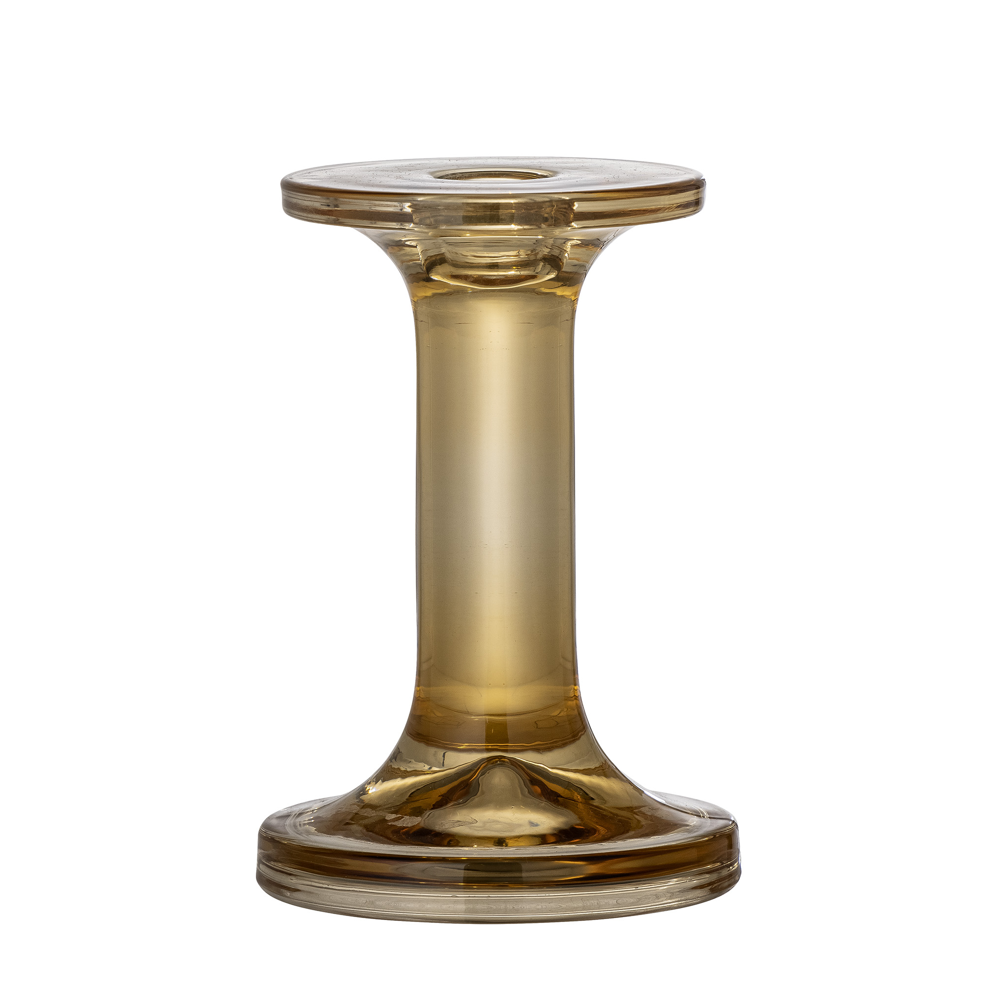 Stage t/ kronelys "Jamey" glas brun - Bloomingville H: 13,5