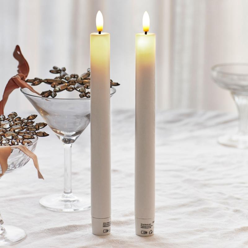 Sirius - Sille Lak Kronelys 2 pak, Ø2 x H20 cm Elfenben billede