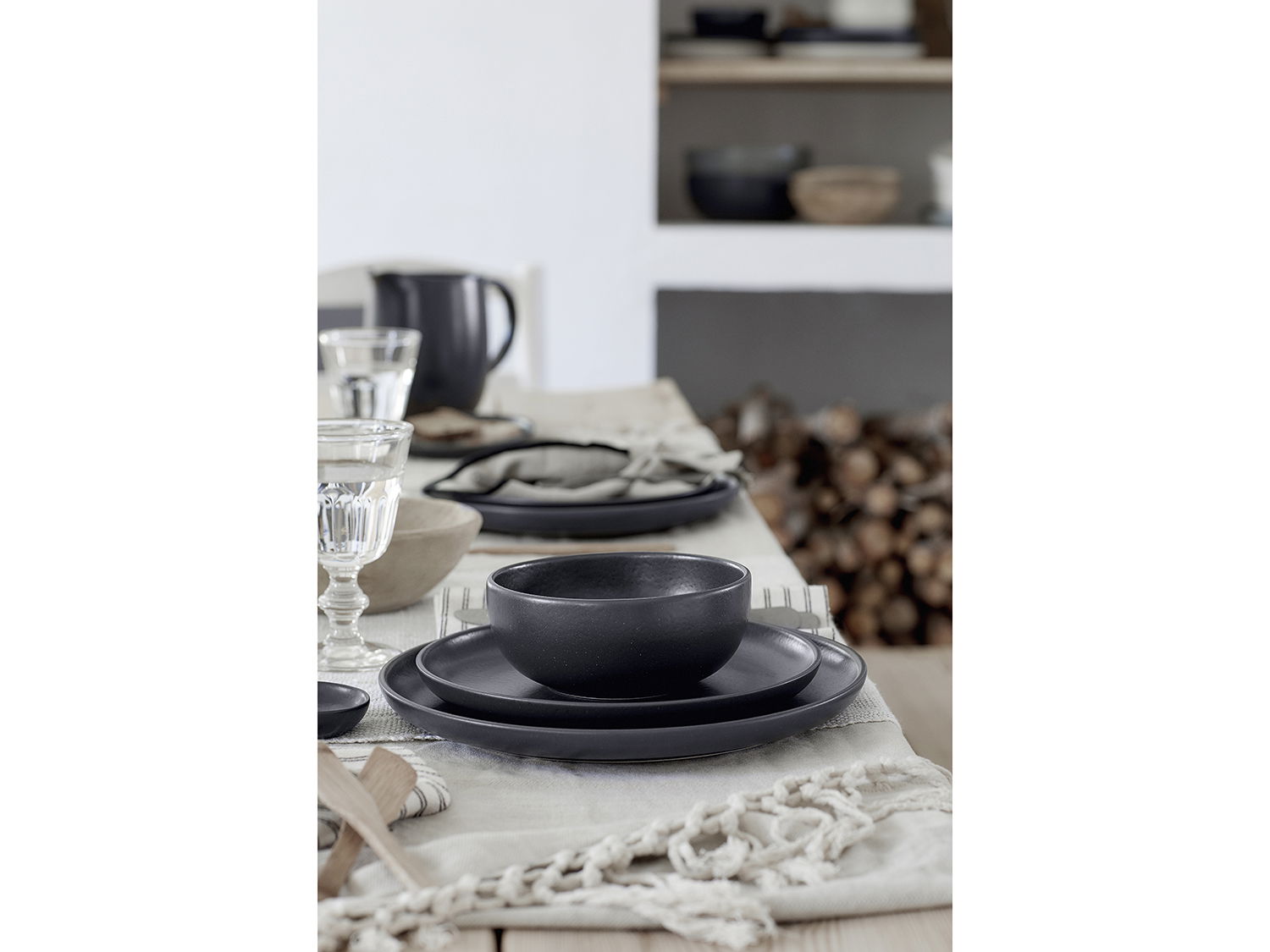 Tallerken flad Pacifica 23 cm Seed grey Keramik