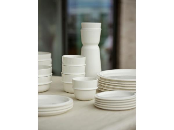 Zone Pastaskål Eau 0,9 liter 20 cm Offwhite Porcelæn